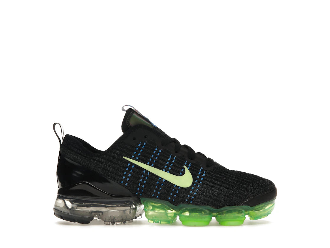 Nike Air VaporMax Flyknit 3 Black Blue Volt (GS)