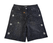 Fraternal Washed Black Astro Jorts