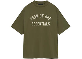 Fear of God Essentials Jersey Crewneck Tee Military