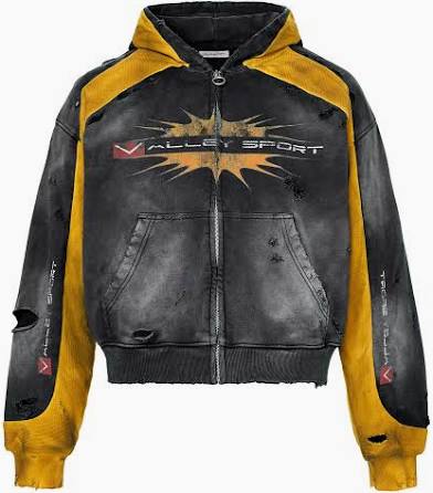 Vale Sport Zip up yellow and grey