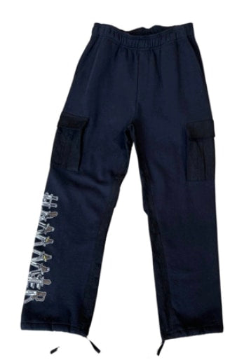 warren lotas sweatpants black cargo