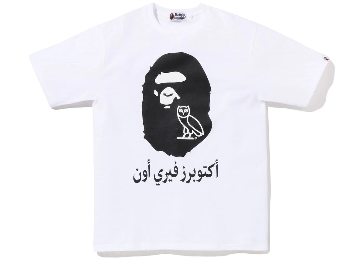 BAPE x OVO Ape Head Tee White Black