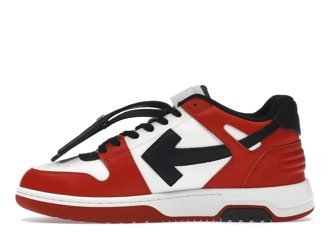 OFF-WHITE Out Of Office OOO Low Tops Black White Red