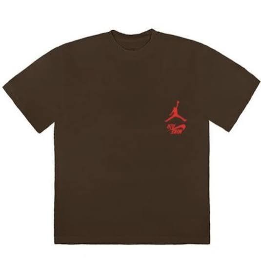 Travis Scott Brown/Red Jordan Tee