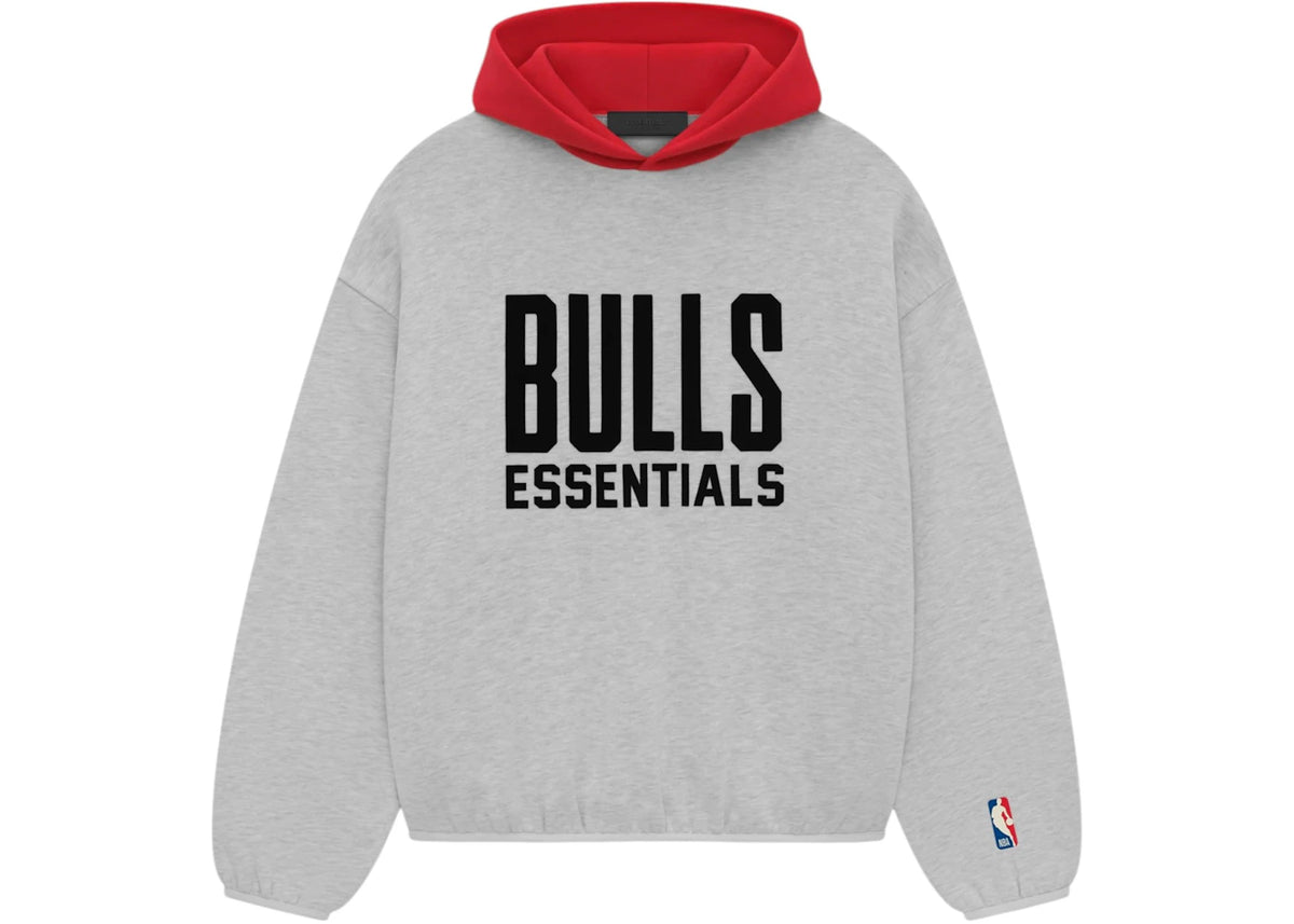 Fear of God Essentials Bulls Hoodie Light Heather Grey
