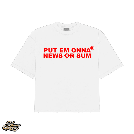 Put Em Onna News White/Red