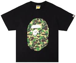 Bape ABC camo big ape head tee black/green