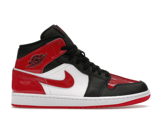 Jordan 1 Mid SE Patent Bred Toe