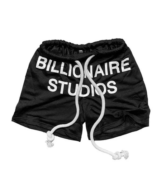 Billionaire studios black mesh shorts