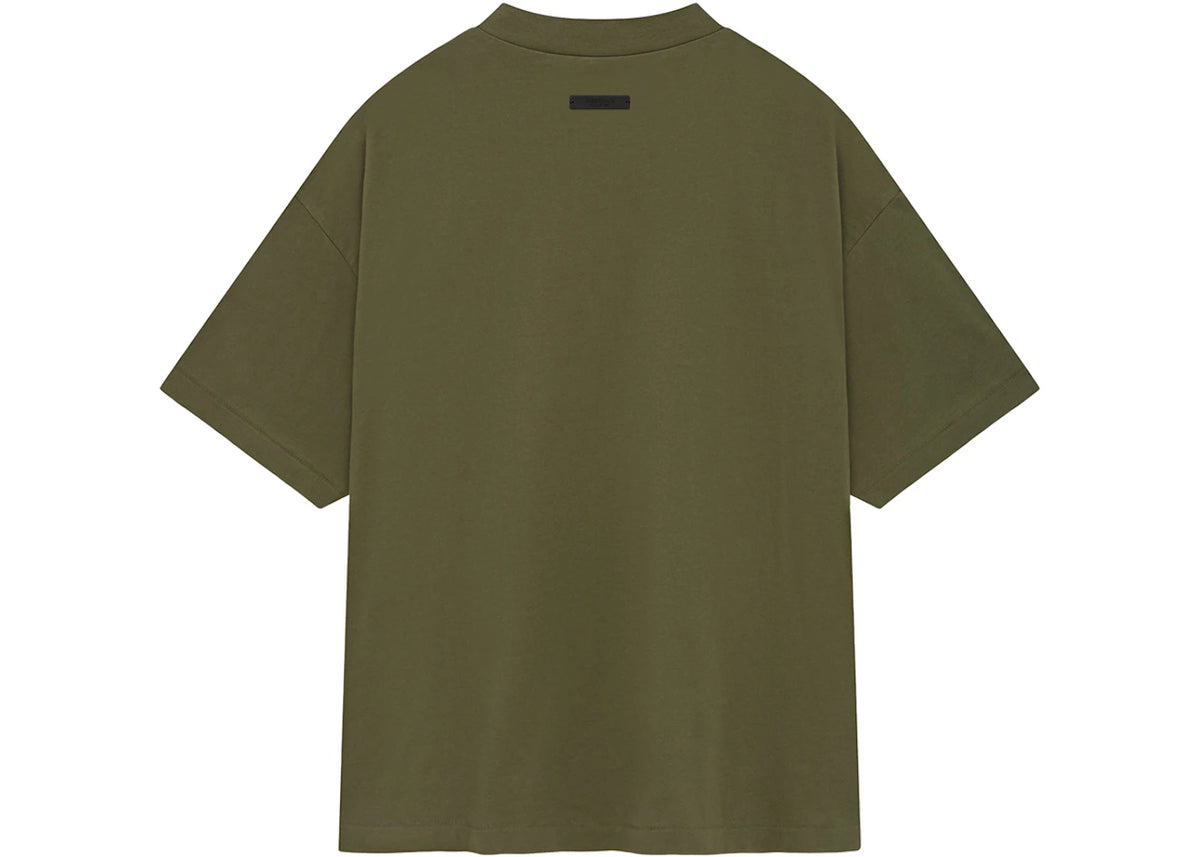 Fear of God Essentials Jersey Crewneck Tee Military