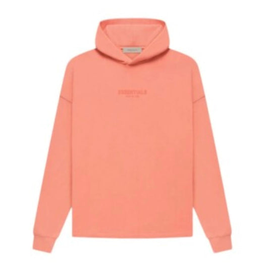 essentials coral hoodie relaxed