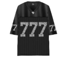 Triple Sevens 777 Black Jersey