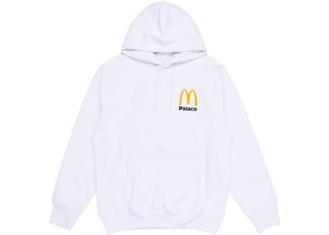 PALACE MCDONALDS HOODIE WHITE