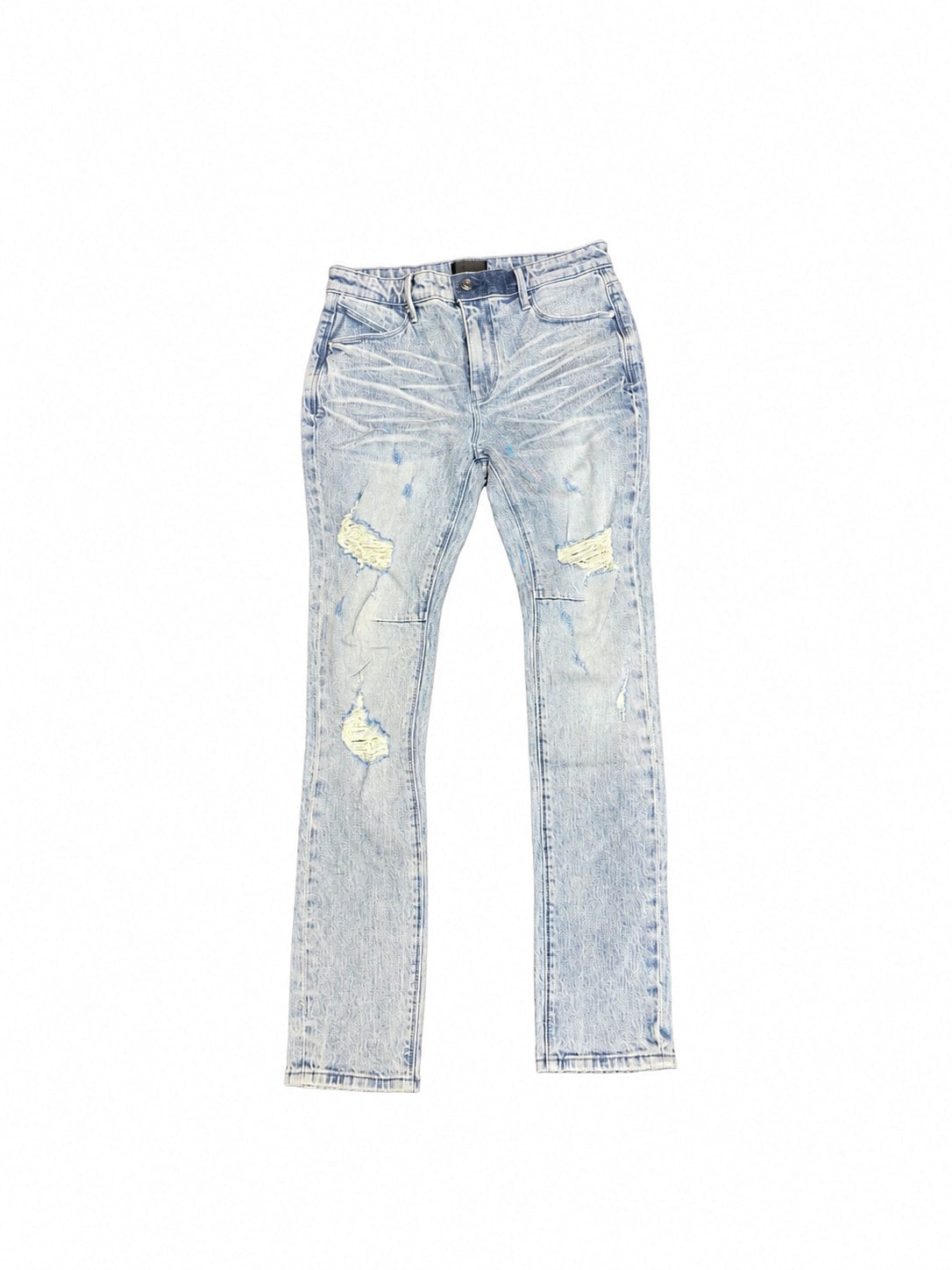 RTA light blue distressed skinny jeans