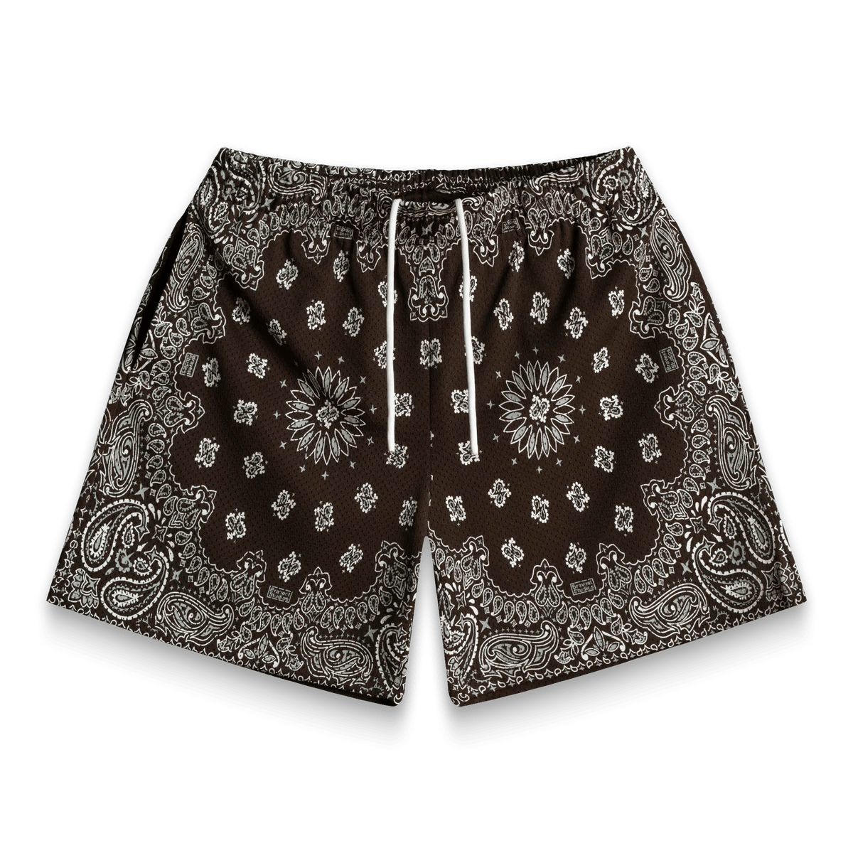 Bravest Brown Paisley Shorts