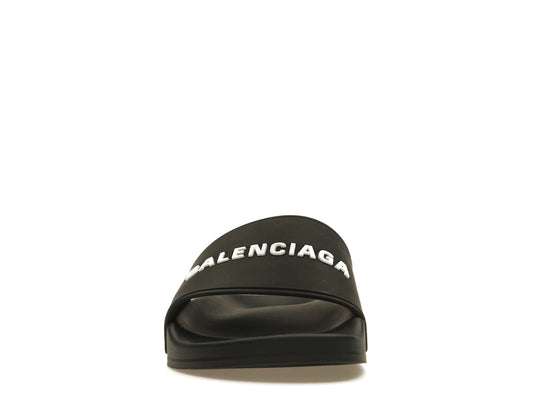 Balenciaga Pool Slide Black White