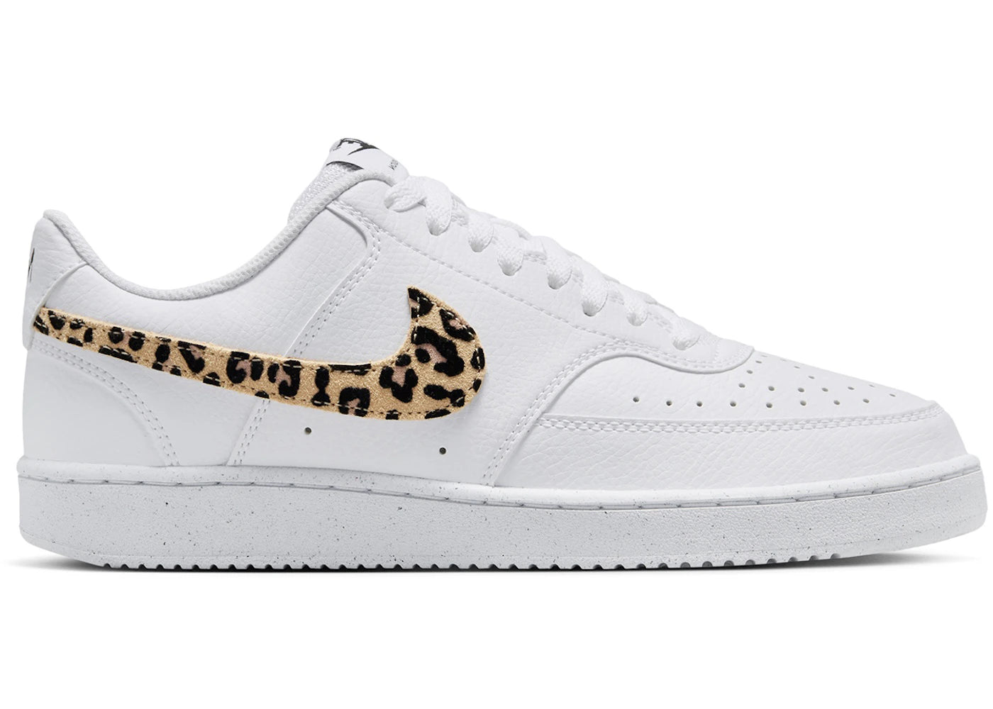 Nike Court Vision Low SE White Leopard Swoosh (Women's)