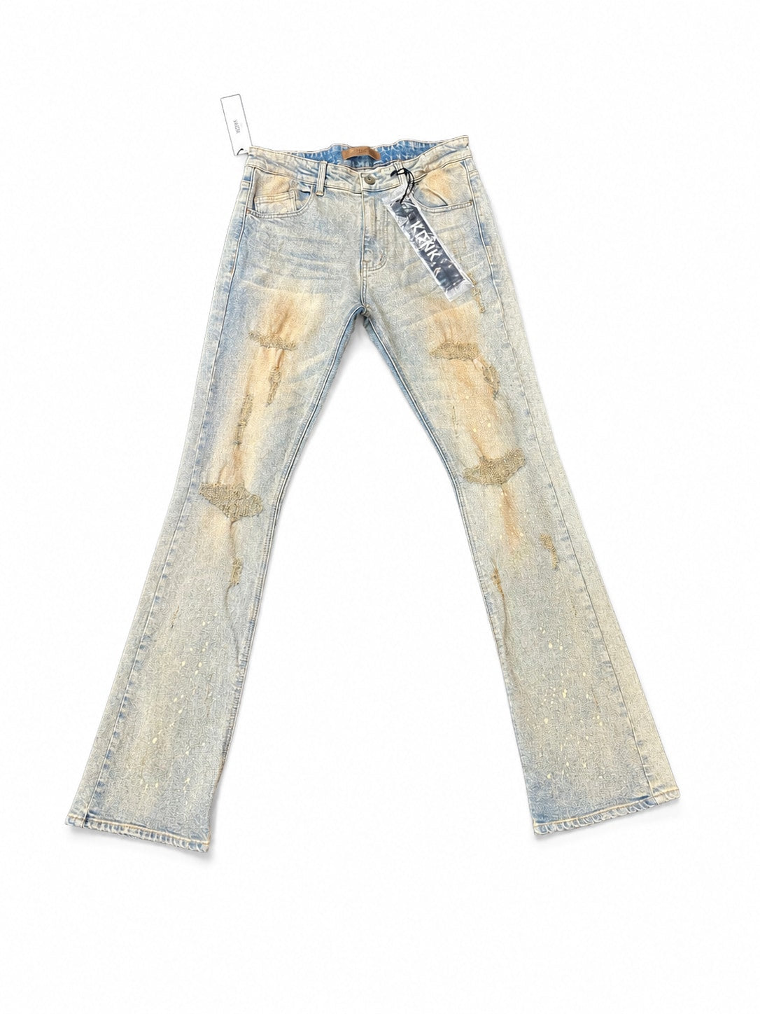 KDNK T.M blue skinny flare jeans