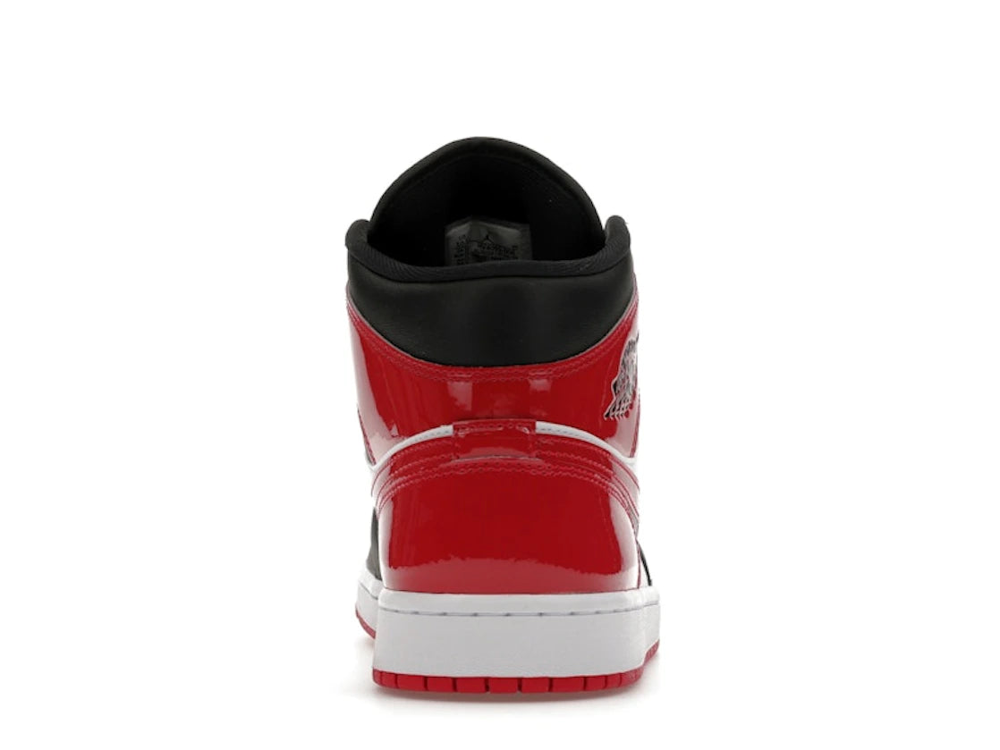 Jordan 1 Mid SE Patent Bred Toe