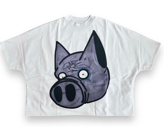 Billionaire Pig White Tee