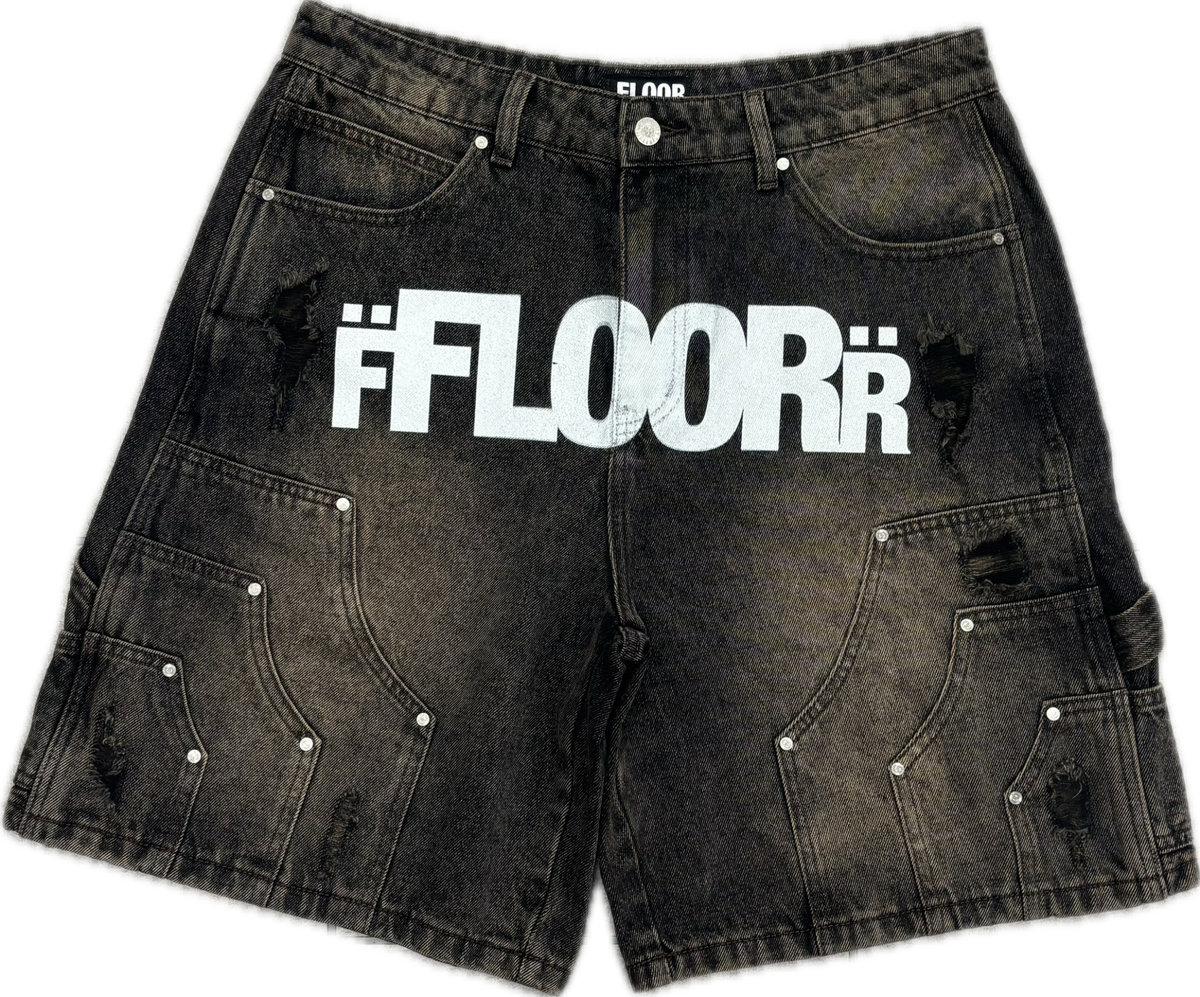 FLOOR 914 JEAN SHORTS RUST WASH