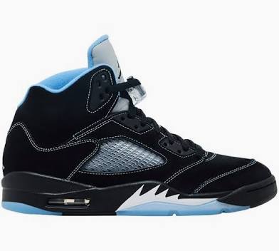 Jordan 5 black university blue