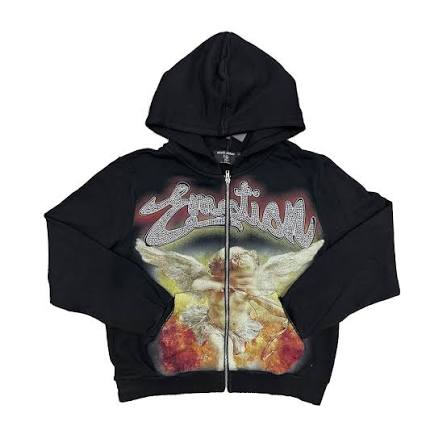 Mixed Emotions Eclipse grey acid wash rhinestone hoodie