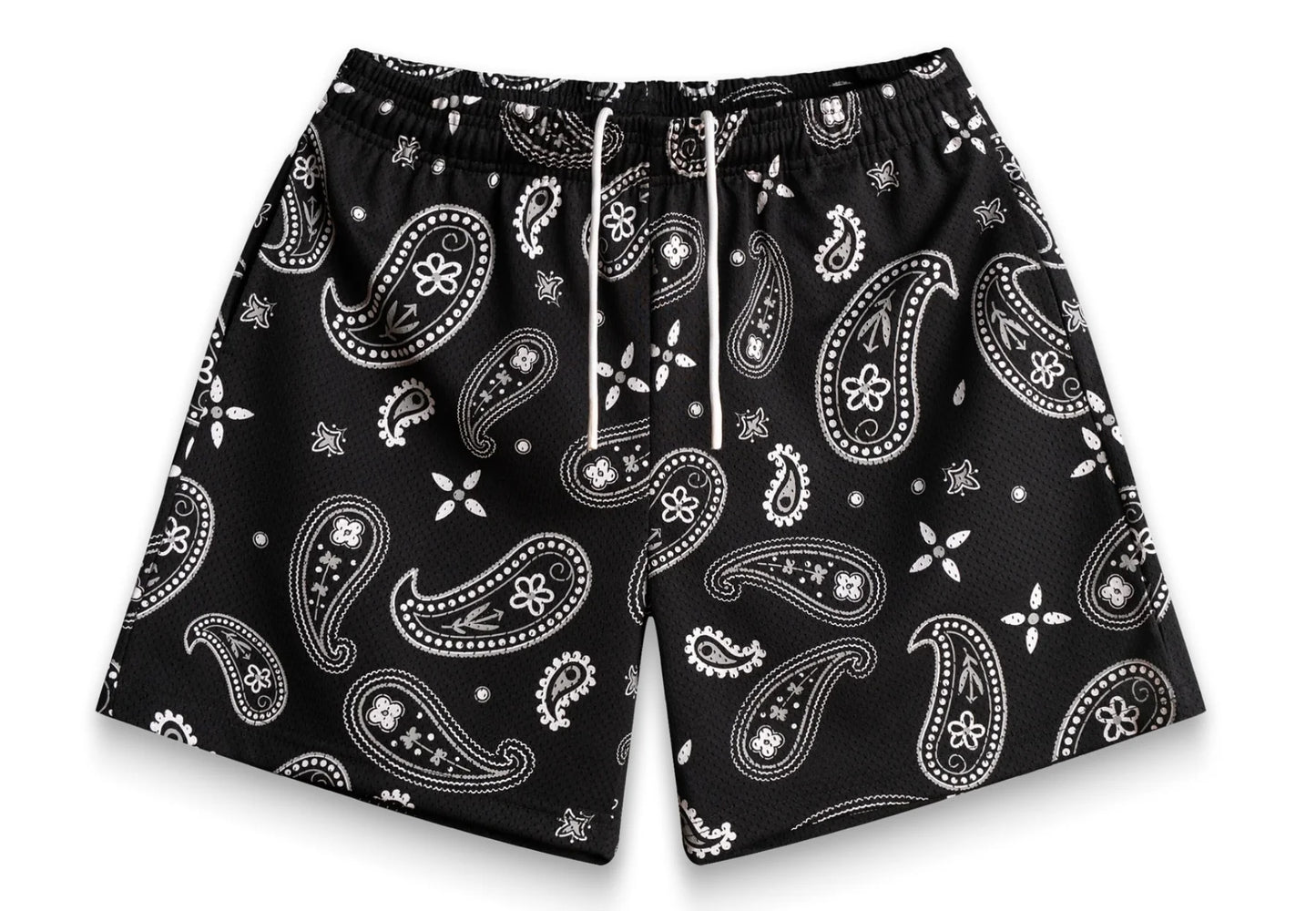 Bravest studio shorts  black bandana mesh shorts