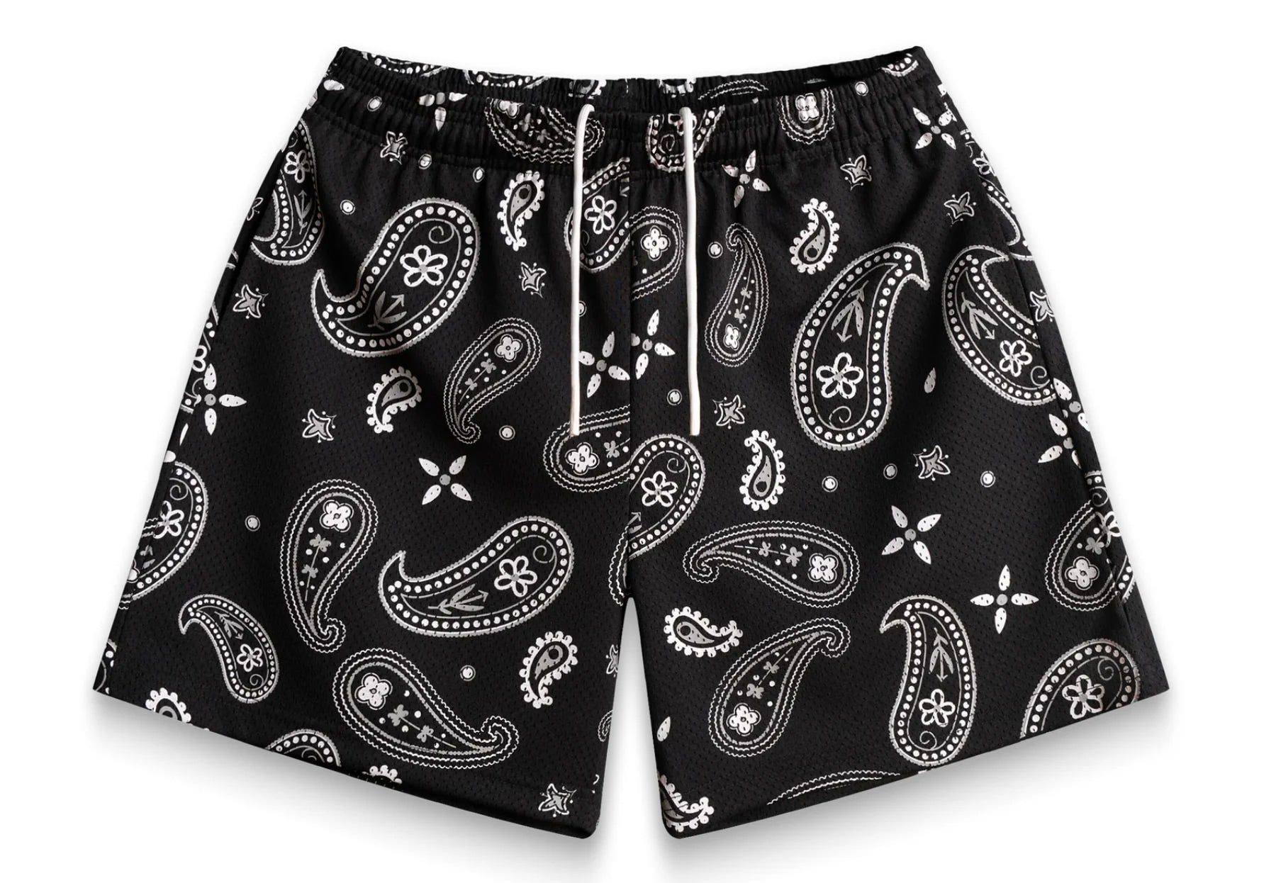Bravest studio shorts  black bandana mesh shorts