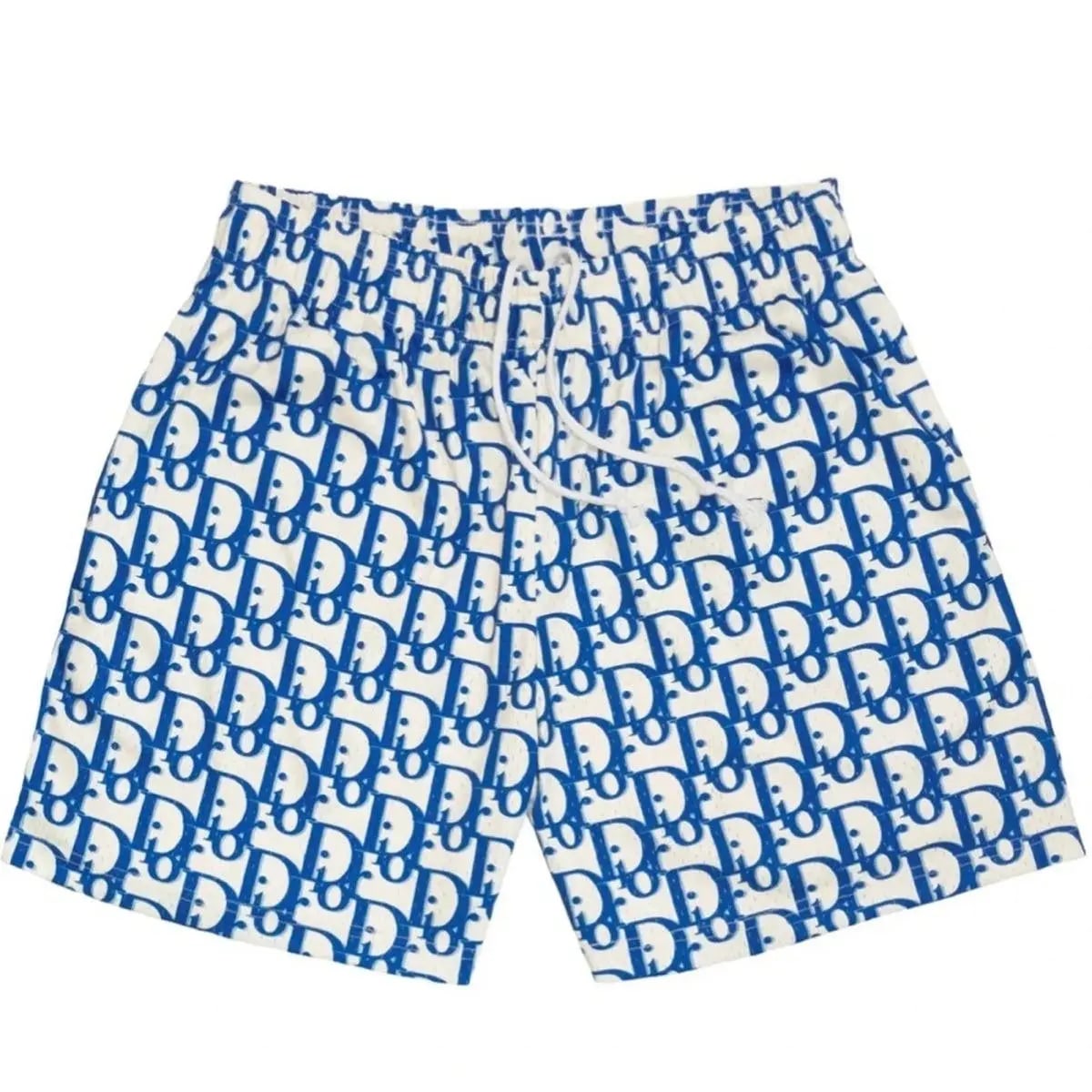 Bravest studios white and blue mesh shorts