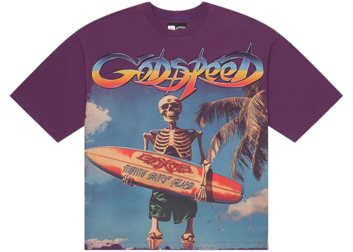 Godspeed Miami Surf Club T-shirt Purple