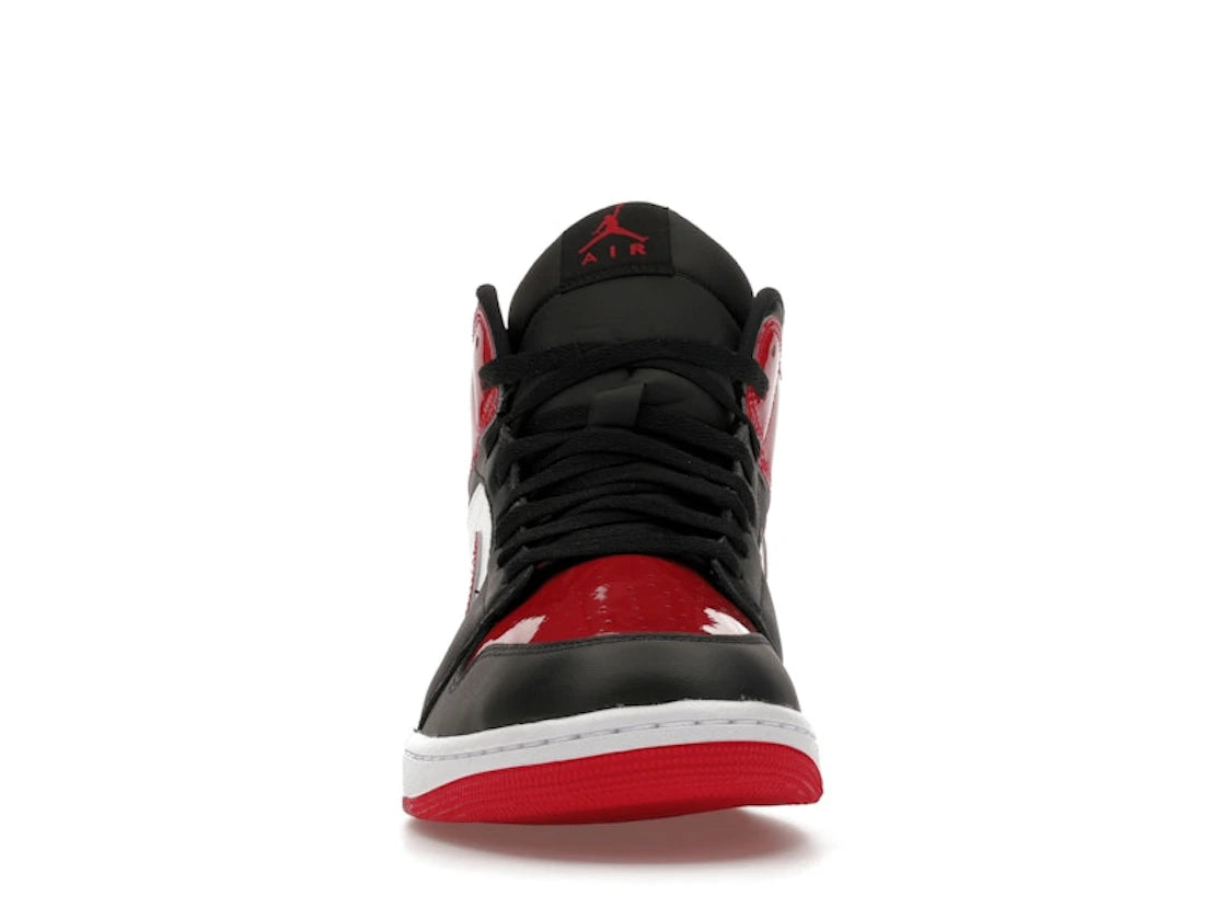Jordan 1 Mid SE Patent Bred Toe