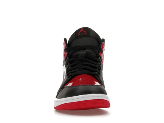 Jordan 1 Mid SE Patent Bred Toe